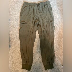 INC International Concepts Olive Green Cargo Jogger Pants - Size XL